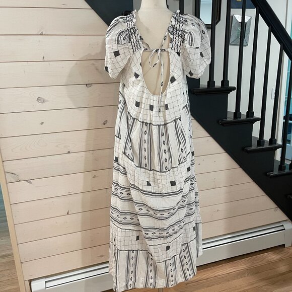 045  Free People Jamie Embroidered Maxi Dress NWOT Size XS - Picture 9 of 15